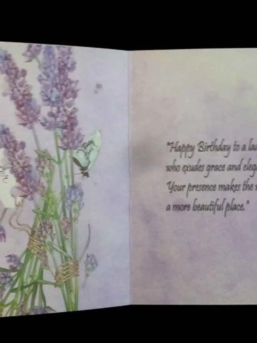 Birthday Greeting Cards - Lavender and Hydrangea